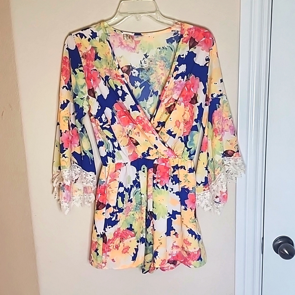 Cute floral romper